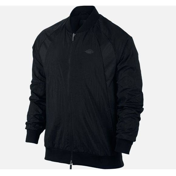 NEW Men's Small NIKE AIR JORDAN Woven Jacket Coat Jumpman Bomber S 843100-010 - Picture 2 of 7